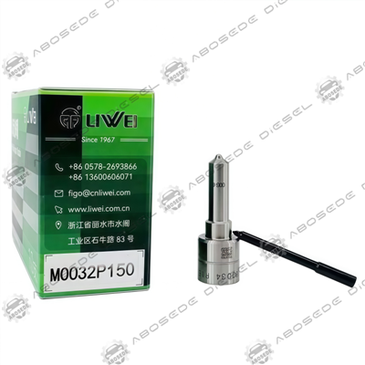 Boquilla de inyector Common Rail LIWEI M0032P150|Compatible con inyectores piezoeléctricos Siemens/Continental (16600-8052R, 166097675R, 16600-0372R, A2C335190080) — Actualización de precisión de pulverización